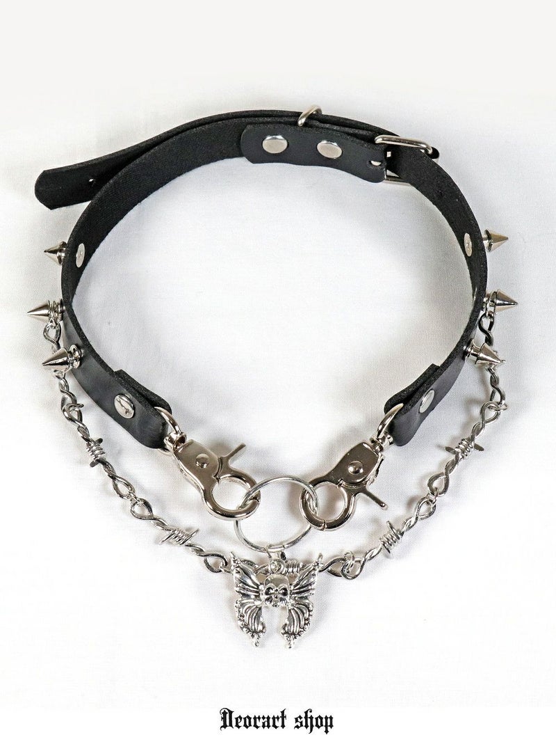 Deorartディオラート,ネックレス,チョーカー,首輪,メンズ,レディス,Y2K,バンギャ,パンクロック,V系,ファッション,地雷系,