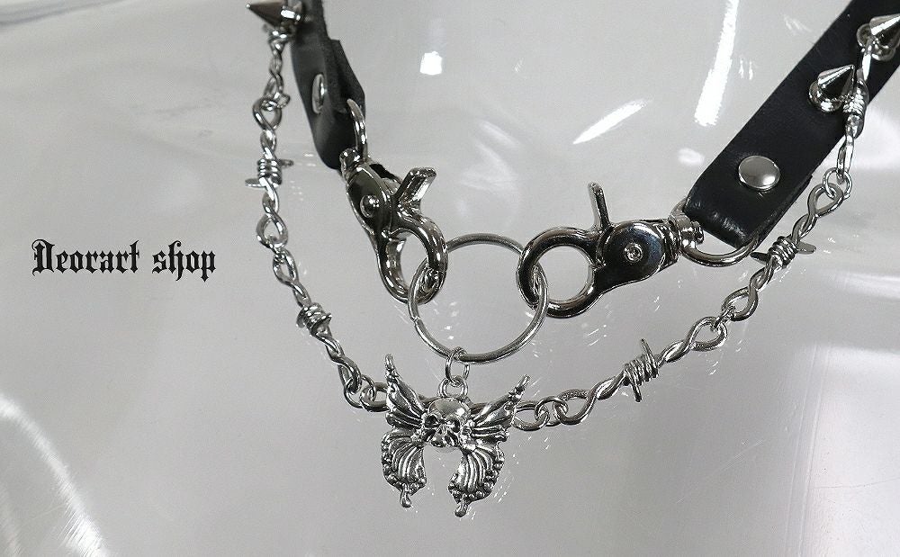 Deorartディオラート,ネックレス,チョーカー,首輪,メンズ,レディス,Y2K,バンギャ,パンクロック,V系,ファッション,地雷系,