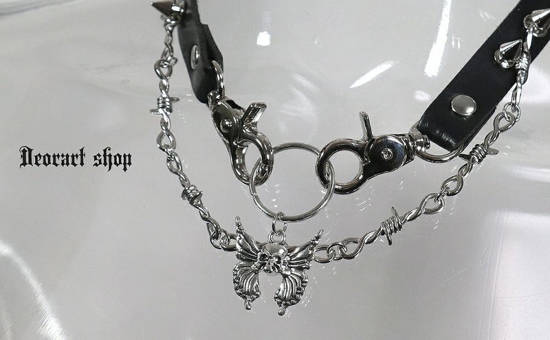 Deorartディオラート,ネックレス,チョーカー,首輪,メンズ,レディス,Y2K,バンギャ,パンクロック,V系,ファッション,地雷系,