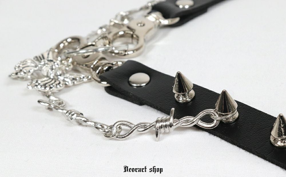 Deorartディオラート,ネックレス,チョーカー,首輪,メンズ,レディス,Y2K,バンギャ,パンクロック,V系,ファッション,地雷系,