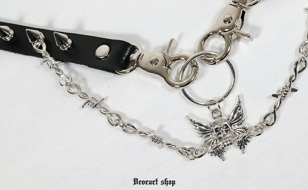 Deorartディオラート,ネックレス,チョーカー,首輪,メンズ,レディス,Y2K,バンギャ,パンクロック,V系,ファッション,地雷系,