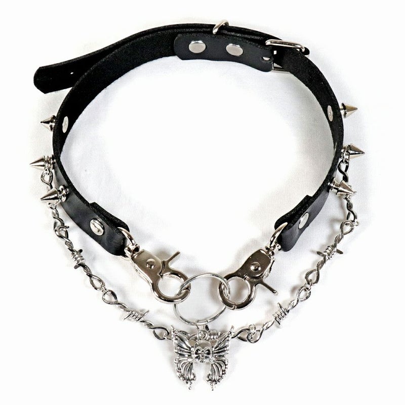 Deorartディオラート,ネックレス,チョーカー,首輪,メンズ,レディス,Y2K,バンギャ,パンクロック,V系,ファッション,地雷系,