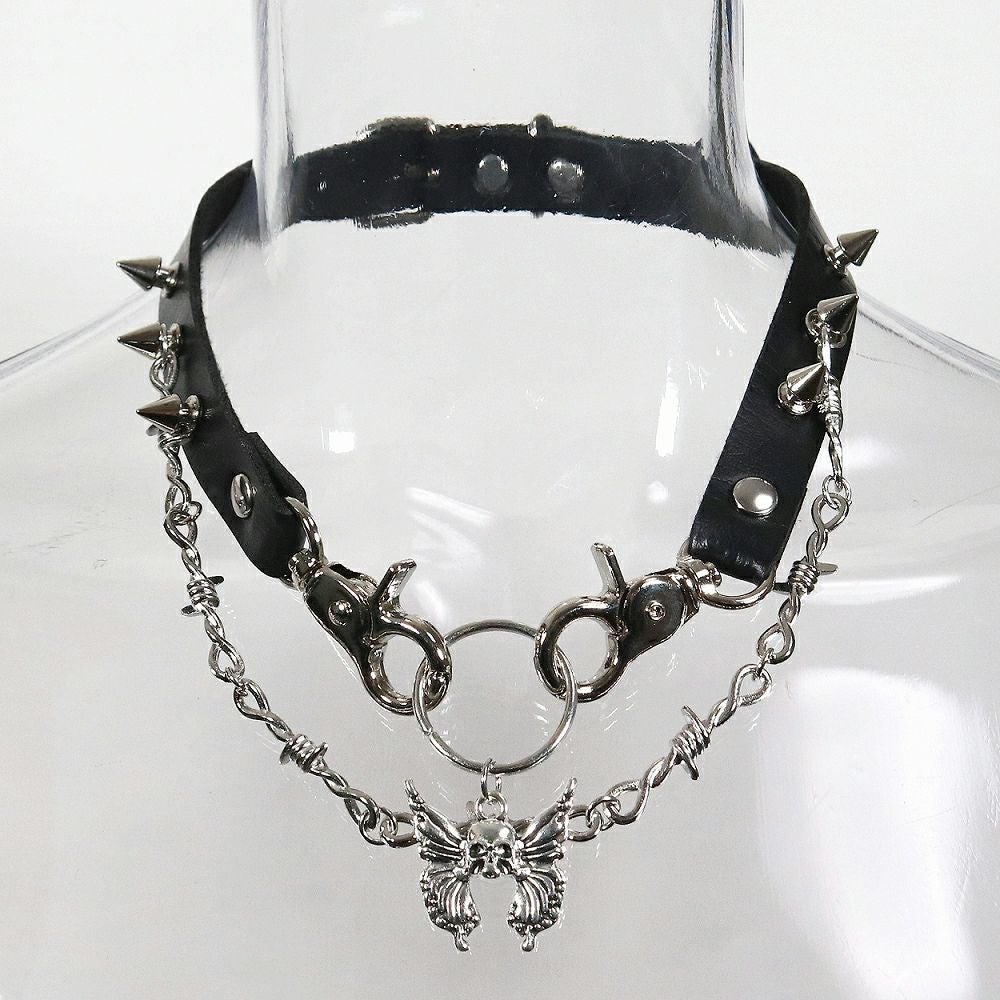 Deorartディオラート,ネックレス,チョーカー,首輪,メンズ,レディス,Y2K,バンギャ,パンクロック,V系,ファッション,地雷系,