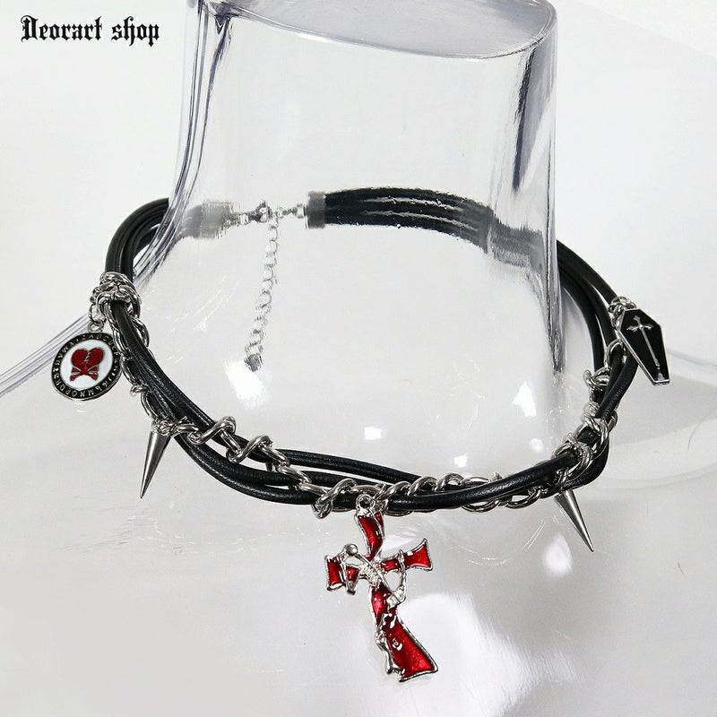 Deorartディオラート,ネックレス,チョーカー,首輪,メンズ,レディス,Y2K,バンギャ,パンクロック,V系,ファッション,地雷系,