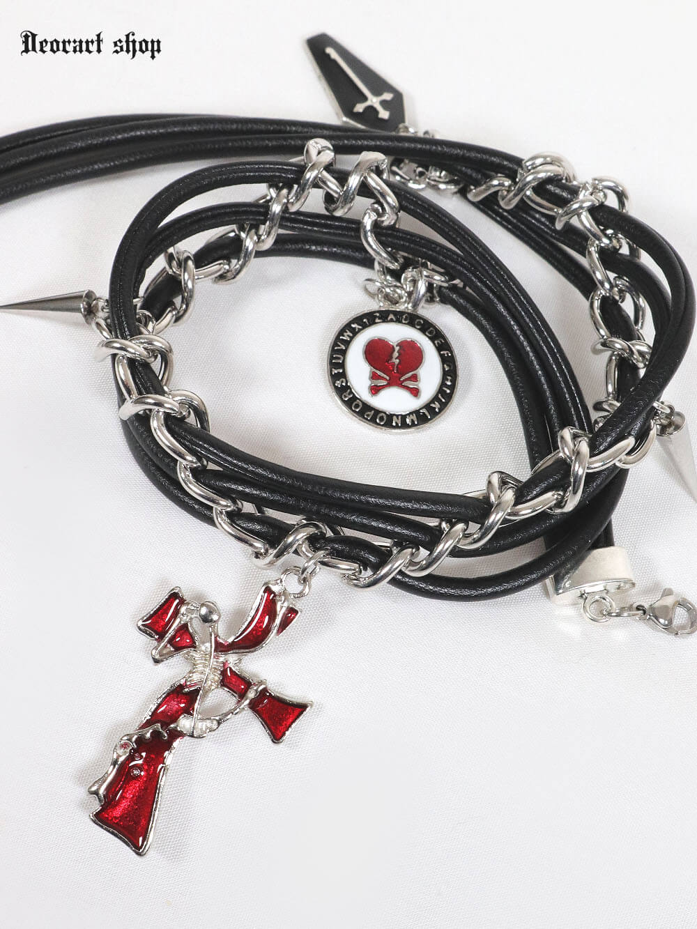 Deorartディオラート,ネックレス,チョーカー,首輪,メンズ,レディス,Y2K,バンギャ,パンクロック,V系,ファッション,地雷系,