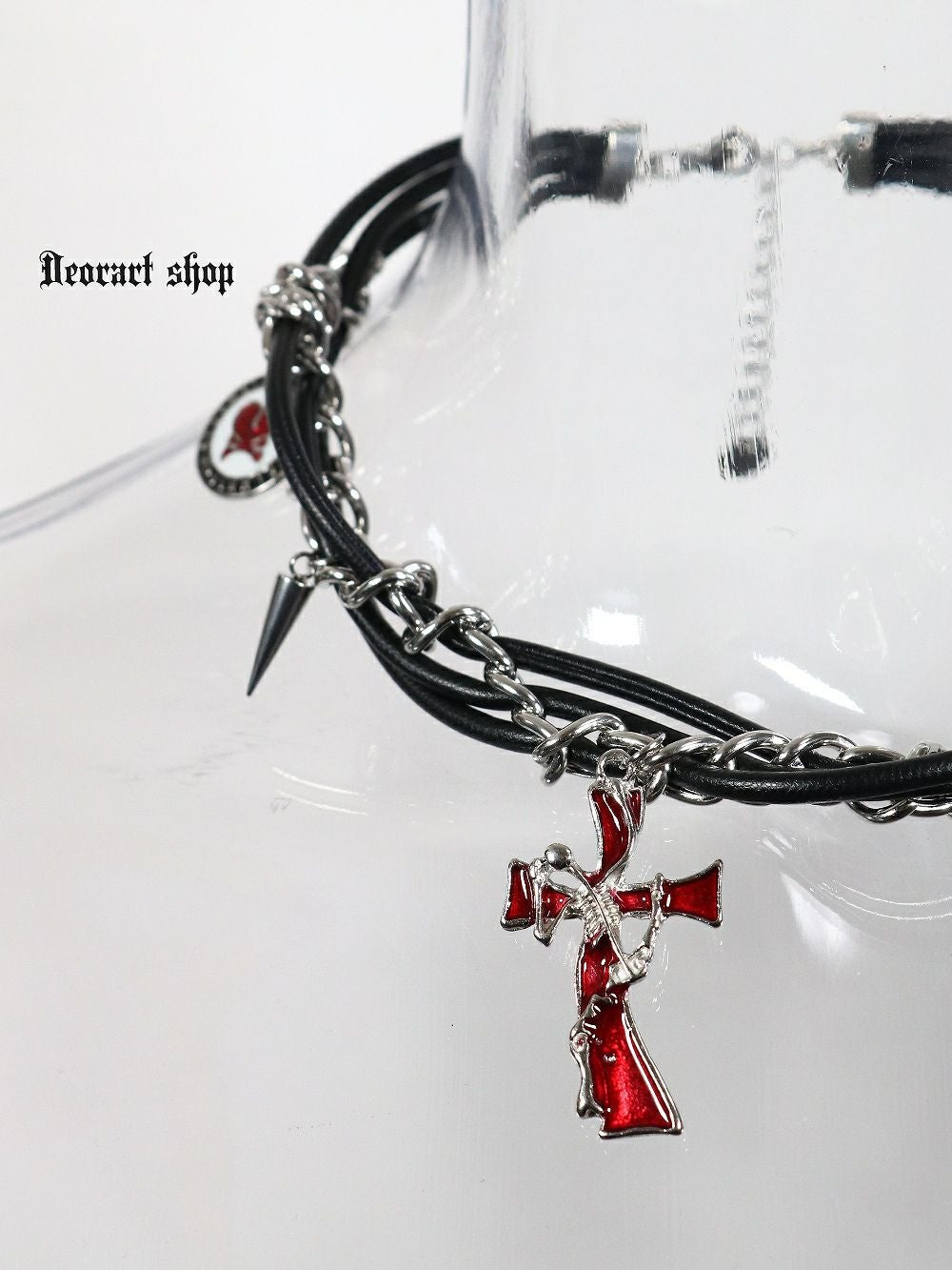 Deorartディオラート,ネックレス,チョーカー,首輪,メンズ,レディス,Y2K,バンギャ,パンクロック,V系,ファッション,地雷系,