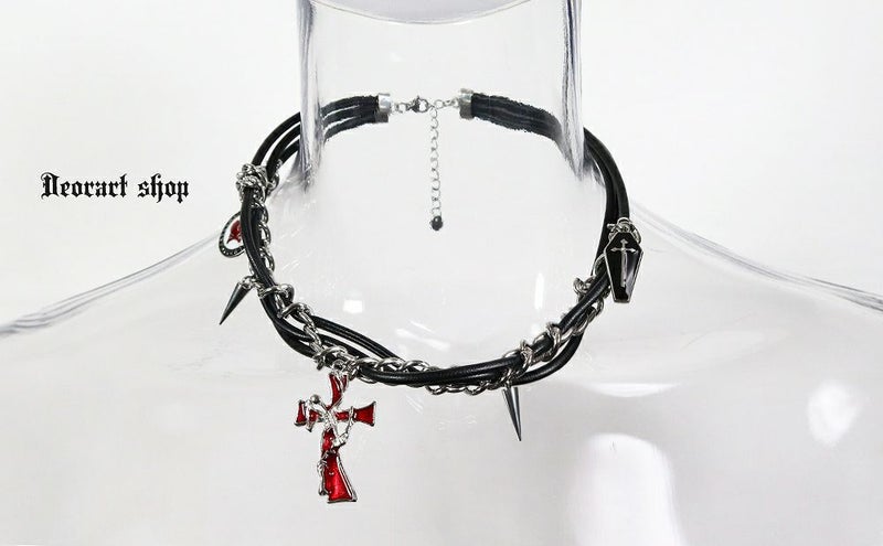 Deorartディオラート,ネックレス,チョーカー,首輪,メンズ,レディス,Y2K,バンギャ,パンクロック,V系,ファッション,地雷系,