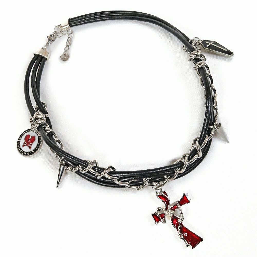 Deorartディオラート,ネックレス,チョーカー,首輪,メンズ,レディス,Y2K,バンギャ,パンクロック,V系,ファッション,地雷系,