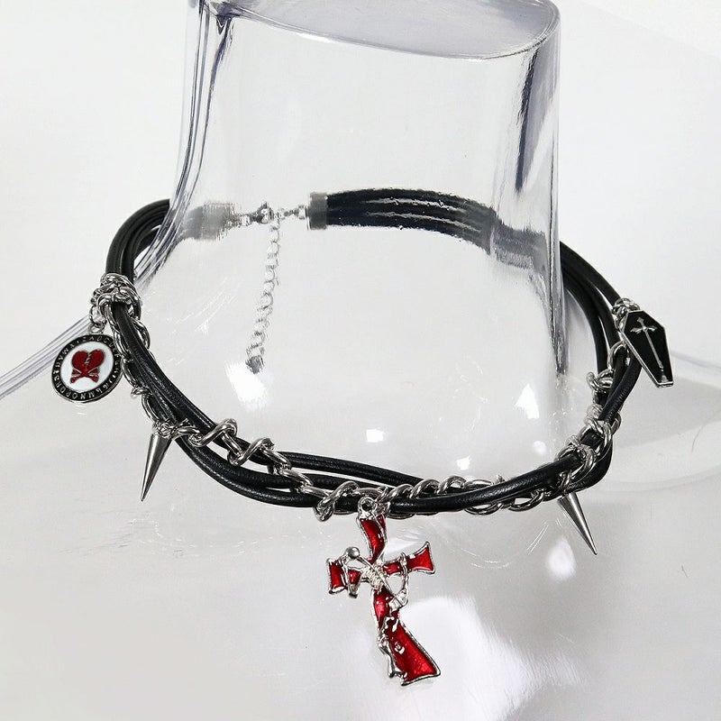 Deorartディオラート,ネックレス,チョーカー,首輪,メンズ,レディス,Y2K,バンギャ,パンクロック,V系,ファッション,地雷系,