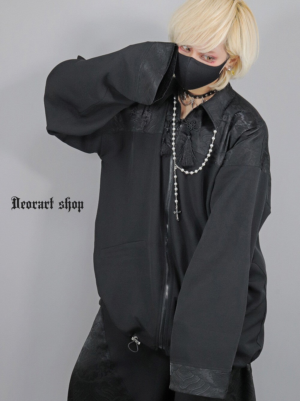 DRT2872 [GOTH CHINA] 中華柄 切替え BIGシャツジャケット | Deorart shop