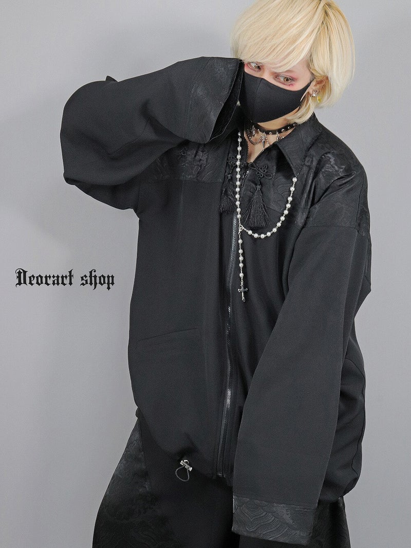 Deorart,ディオラート,モード,ゴシック,中華柄,新中式,チャイナコーデ,サイバー,セットアップ,シャツ,ジャケット,ハロウィン,ファッション,和装,妖怪,着物風,V系,ヴィジュアル系,大人,ライブ,ファッション,衣装,メンズ,レディス