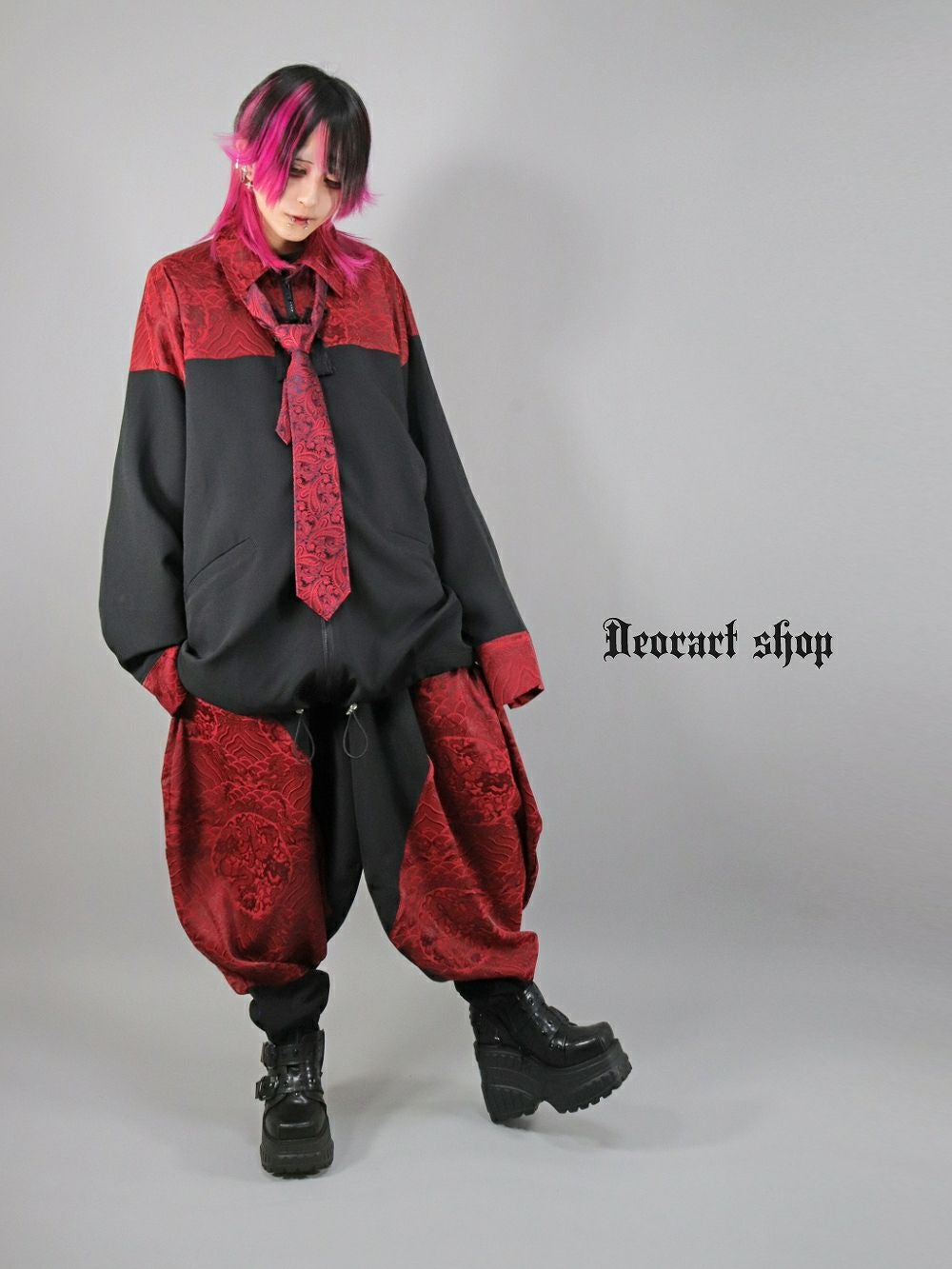 Deorart,ディオラート,モード,ゴシック,中華柄,新中式,チャイナコーデ,サイバー,セットアップ,シャツ,ジャケット,ハロウィン,ファッション,和装,妖怪,着物風,V系,ヴィジュアル系,大人,ライブ,ファッション,衣装,メンズ,レディス