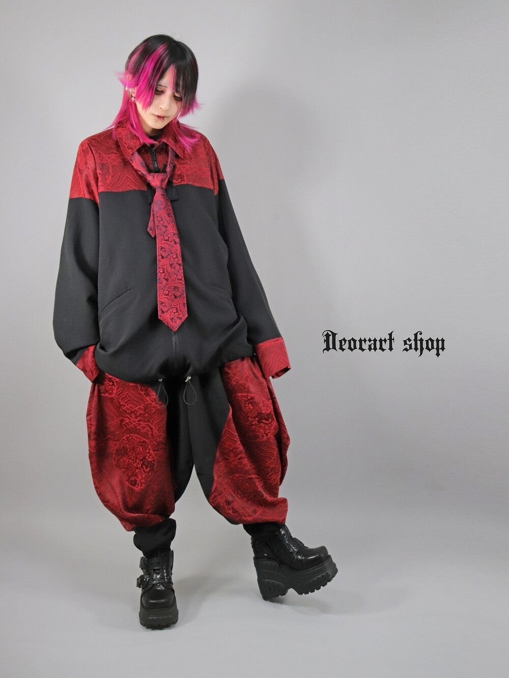 Deorart,ディオラート,モード,ゴシック,中華柄,新中式,チャイナコーデ,サイバー,セットアップ,シャツ,ジャケット,ハロウィン,ファッション,和装,妖怪,着物風,V系,ヴィジュアル系,大人,ライブ,ファッション,衣装,メンズ,レディス