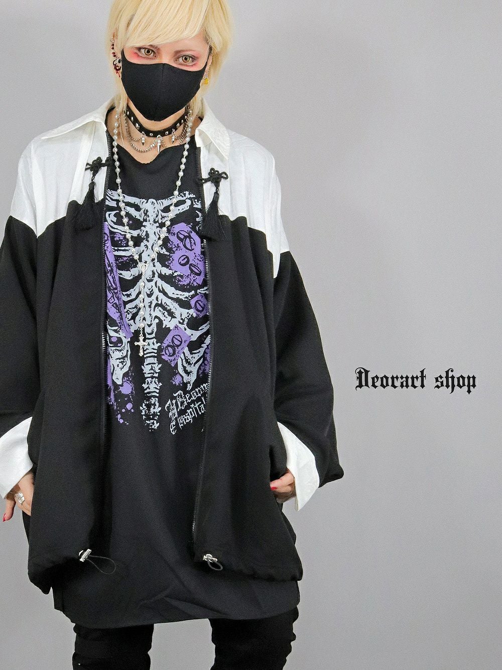 Deorart,ディオラート,モード,ゴシック,中華柄,新中式,チャイナコーデ,サイバー,セットアップ,シャツ,ジャケット,ハロウィン,ファッション,和装,妖怪,着物風,V系,ヴィジュアル系,大人,ライブ,ファッション,衣装,メンズ,レディス