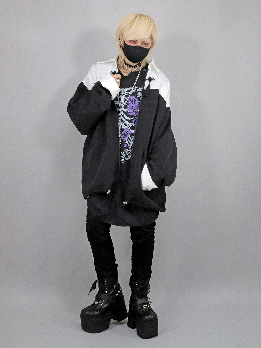 Deorart,ディオラート,モード,ゴシック,中華柄,新中式,チャイナコーデ,サイバー,セットアップ,シャツ,ジャケット,ハロウィン,ファッション,和装,妖怪,着物風,V系,ヴィジュアル系,大人,ライブ,ファッション,衣装,メンズ,レディス