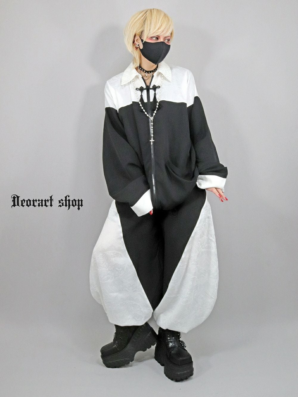 Deorart,ディオラート,モード,ゴシック,中華柄,新中式,チャイナコーデ,サイバー,セットアップ,シャツ,ジャケット,ハロウィン,ファッション,和装,妖怪,着物風,V系,ヴィジュアル系,大人,ライブ,ファッション,衣装,メンズ,レディス