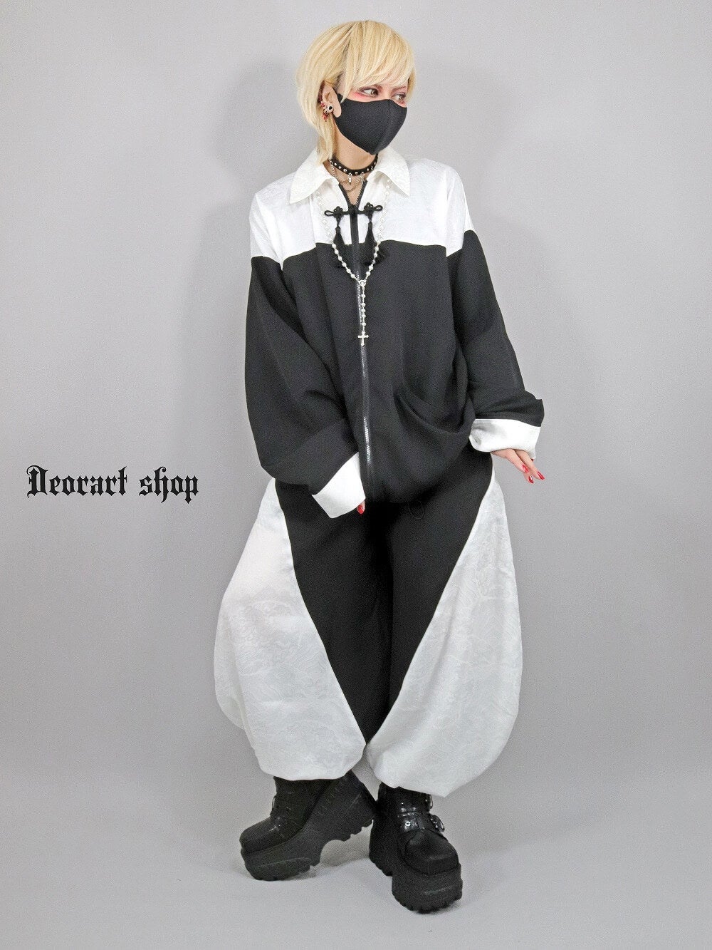 Deorart,ディオラート,モード,ゴシック,中華柄,新中式,チャイナコーデ,サイバー,セットアップ,シャツ,ジャケット,ハロウィン,ファッション,和装,妖怪,着物風,V系,ヴィジュアル系,大人,ライブ,ファッション,衣装,メンズ,レディス
