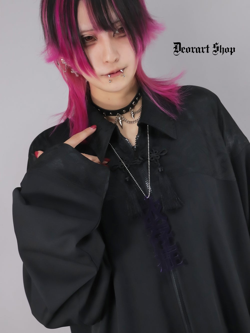 Deorart,ディオラート,モード,ゴシック,中華柄,新中式,チャイナコーデ,サイバー,セットアップ,シャツ,ジャケット,ハロウィン,ファッション,和装,妖怪,着物風,V系,ヴィジュアル系,大人,ライブ,ファッション,衣装,メンズ,レディス