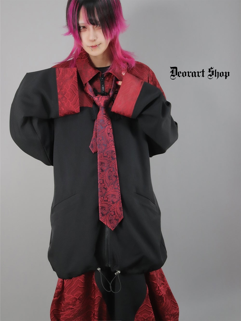 Deorart,ディオラート,モード,ゴシック,中華柄,新中式,チャイナコーデ,サイバー,セットアップ,シャツ,ジャケット,ハロウィン,ファッション,和装,妖怪,着物風,V系,ヴィジュアル系,大人,ライブ,ファッション,衣装,メンズ,レディス