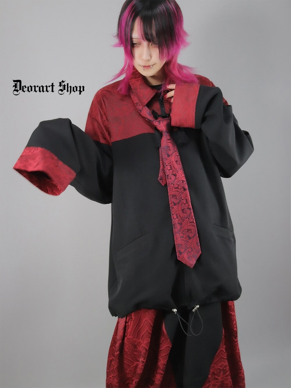 Deorart,ディオラート,モード,ゴシック,中華柄,新中式,チャイナコーデ,サイバー,セットアップ,シャツ,ジャケット,ハロウィン,ファッション,和装,妖怪,着物風,V系,ヴィジュアル系,大人,ライブ,ファッション,衣装,メンズ,レディス