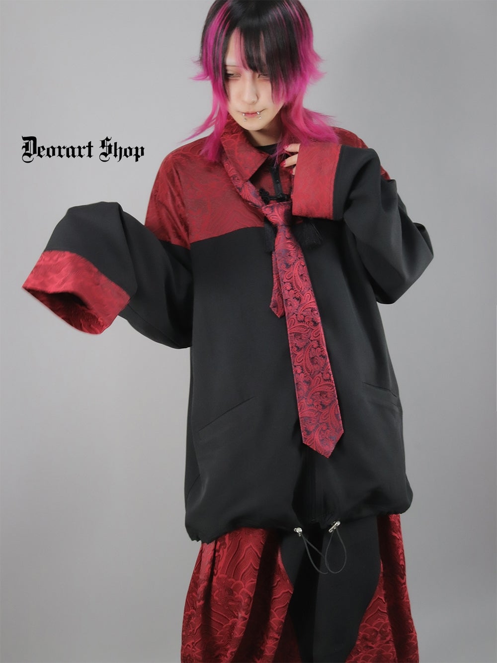 Deorart,ディオラート,モード,ゴシック,中華柄,新中式,チャイナコーデ,サイバー,セットアップ,シャツ,ジャケット,ハロウィン,ファッション,和装,妖怪,着物風,V系,ヴィジュアル系,大人,ライブ,ファッション,衣装,メンズ,レディス