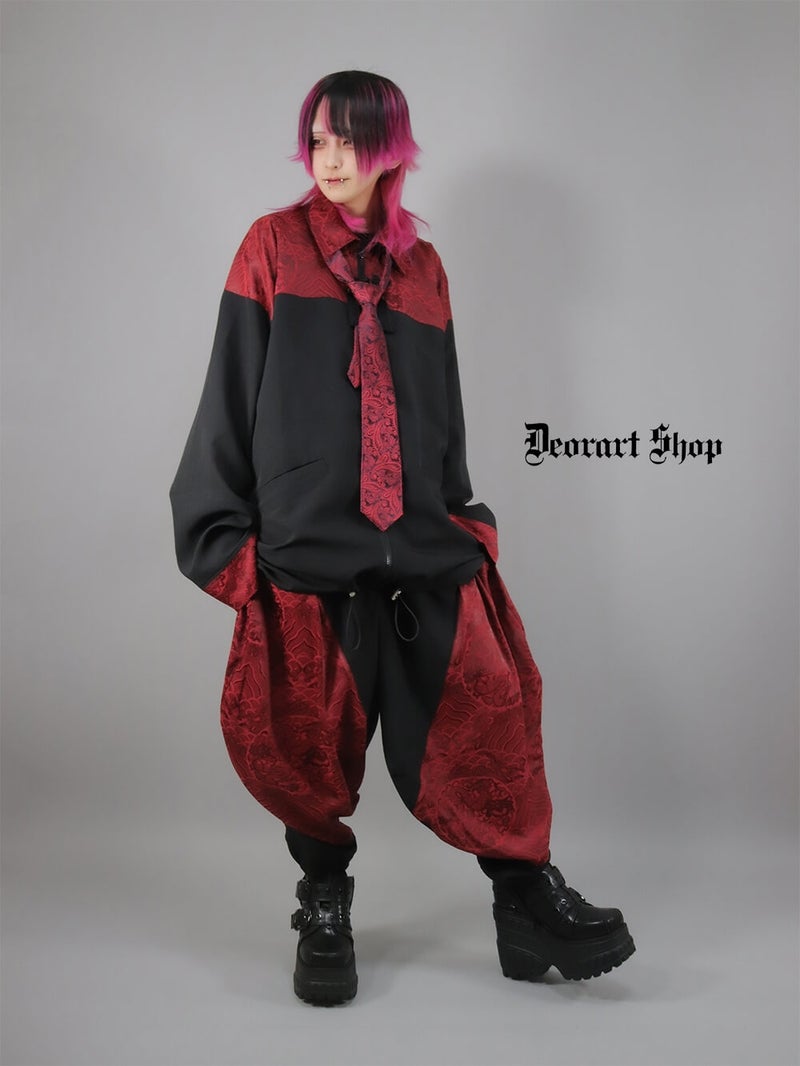 Deorart,ディオラート,モード,ゴシック,中華柄,新中式,チャイナコーデ,サイバー,セットアップ,シャツ,ジャケット,ハロウィン,ファッション,和装,妖怪,着物風,V系,ヴィジュアル系,大人,ライブ,ファッション,衣装,メンズ,レディス