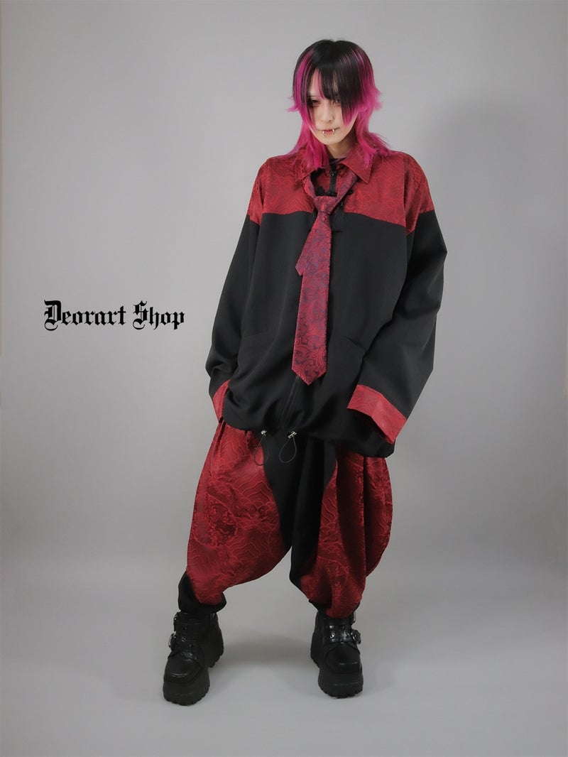 Deorart,ディオラート,モード,ゴシック,中華柄,新中式,チャイナコーデ,サイバー,セットアップ,シャツ,ジャケット,ハロウィン,ファッション,和装,妖怪,着物風,V系,ヴィジュアル系,大人,ライブ,ファッション,衣装,メンズ,レディス