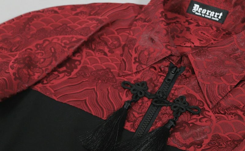 Deorart,ディオラート,モード,ゴシック,中華柄,新中式,チャイナコーデ,サイバー,セットアップ,シャツ,ジャケット,ハロウィン,ファッション,和装,妖怪,着物風,V系,ヴィジュアル系,大人,ライブ,ファッション,衣装,メンズ,レディス