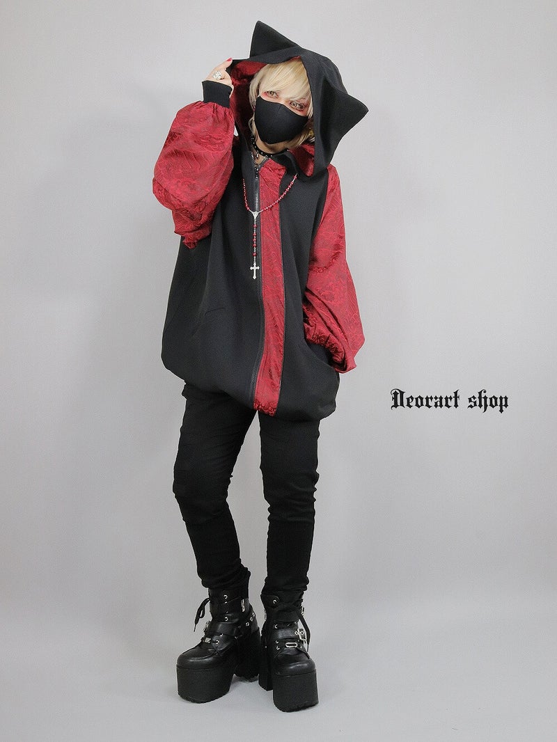 Deorart,ディオラート,モード,ゴシック,中華柄,ネコミミフード,猫耳,パーカー,サイバー,セットアップ,ハロウィン,ファッション,和装,妖怪,着物風,V系,ヴィジュアル系,大人,ライブ,ファッション,衣装,メンズ,レディス,通販,Vkei,anime,goth,emo,fashion,japan,kimono,Jrock