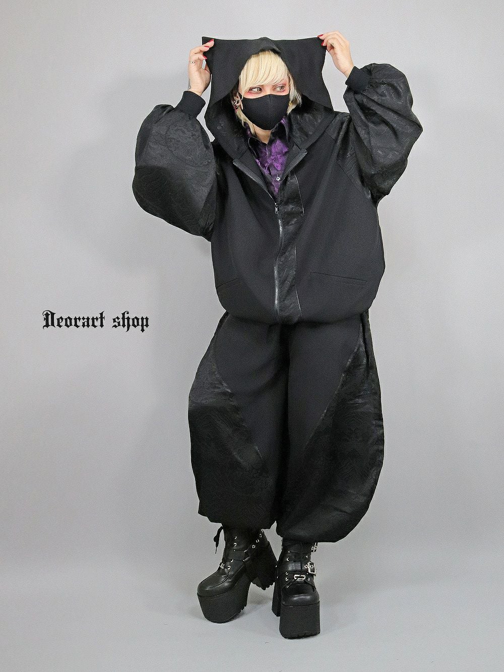 Deorart,ディオラート,モード,ゴシック,中華柄,ネコミミフード,猫耳,パーカー,サイバー,セットアップ,ハロウィン,ファッション,和装,妖怪,着物風,V系,ヴィジュアル系,大人,ライブ,ファッション,衣装,メンズ,レディス,通販,Vkei,anime,goth,emo,fashion,japan,kimono,Jrock