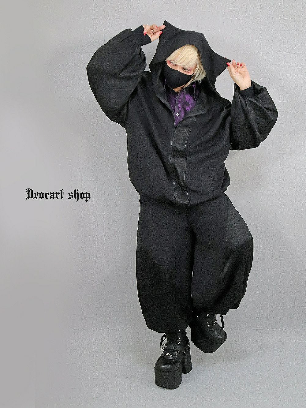 Deorart,ディオラート,モード,ゴシック,中華柄,ネコミミフード,猫耳,パーカー,サイバー,セットアップ,ハロウィン,ファッション,和装,妖怪,着物風,V系,ヴィジュアル系,大人,ライブ,ファッション,衣装,メンズ,レディス,通販,Vkei,anime,goth,emo,fashion,japan,kimono,Jrock