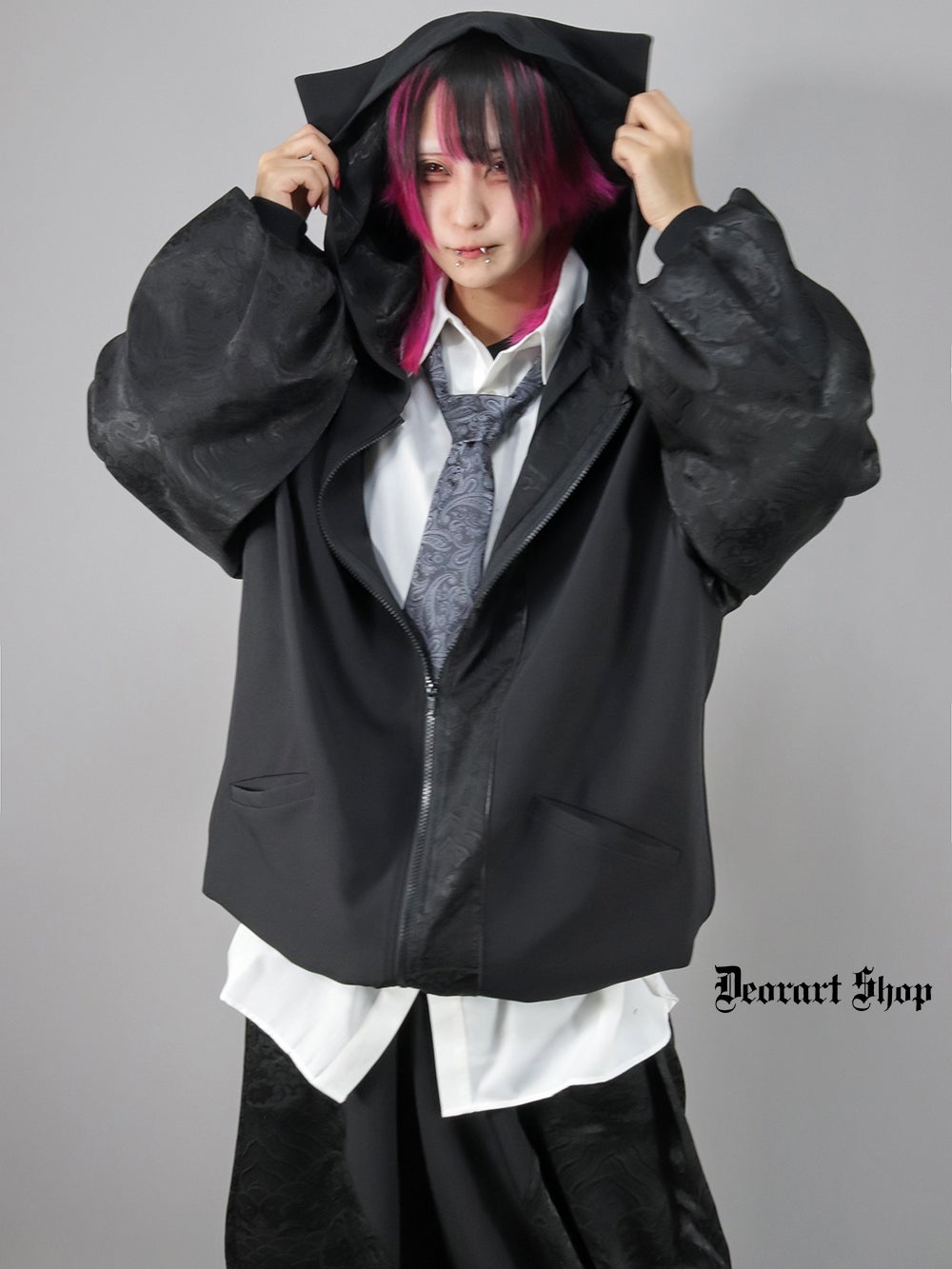 Deorart,ディオラート,モード,ゴシック,中華柄,ネコミミフード,猫耳,パーカー,サイバー,セットアップ,ハロウィン,ファッション,和装,妖怪,着物風,V系,ヴィジュアル系,大人,ライブ,ファッション,衣装,メンズ,レディス,通販,Vkei,anime,goth,emo,fashion,japan,kimono,Jrock