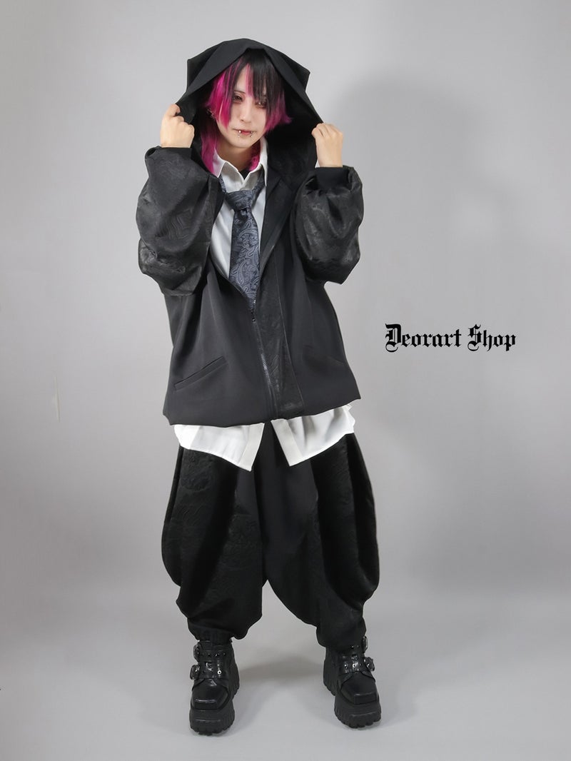 Deorart,ディオラート,モード,ゴシック,中華柄,ネコミミフード,猫耳,パーカー,サイバー,セットアップ,ハロウィン,ファッション,和装,妖怪,着物風,V系,ヴィジュアル系,大人,ライブ,ファッション,衣装,メンズ,レディス,通販,Vkei,anime,goth,emo,fashion,japan,kimono,Jrock
