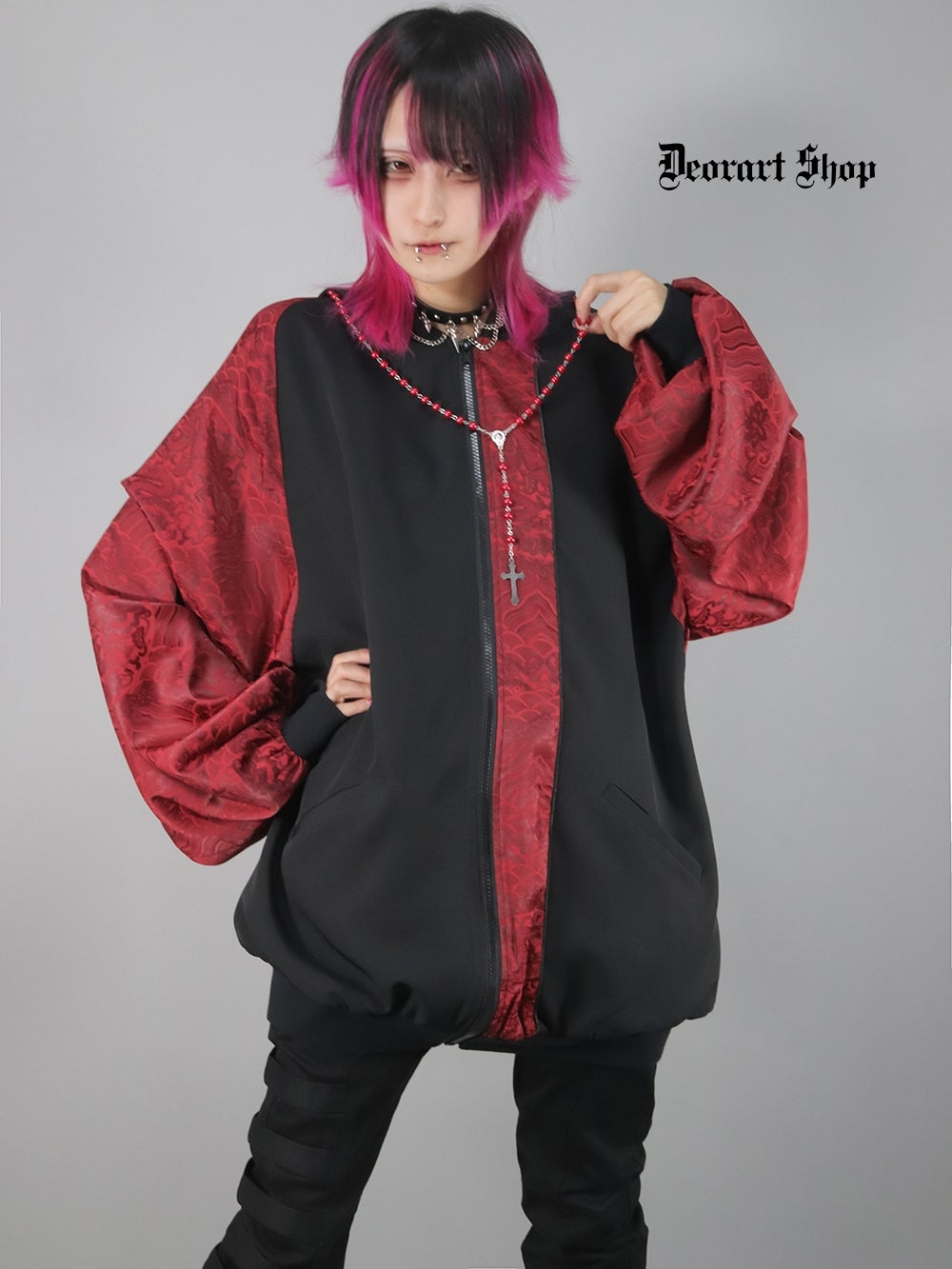 Deorart,ディオラート,モード,ゴシック,中華柄,ネコミミフード,猫耳,パーカー,サイバー,セットアップ,ハロウィン,ファッション,和装,妖怪,着物風,V系,ヴィジュアル系,大人,ライブ,ファッション,衣装,メンズ,レディス,通販,Vkei,anime,goth,emo,fashion,japan,kimono,Jrock