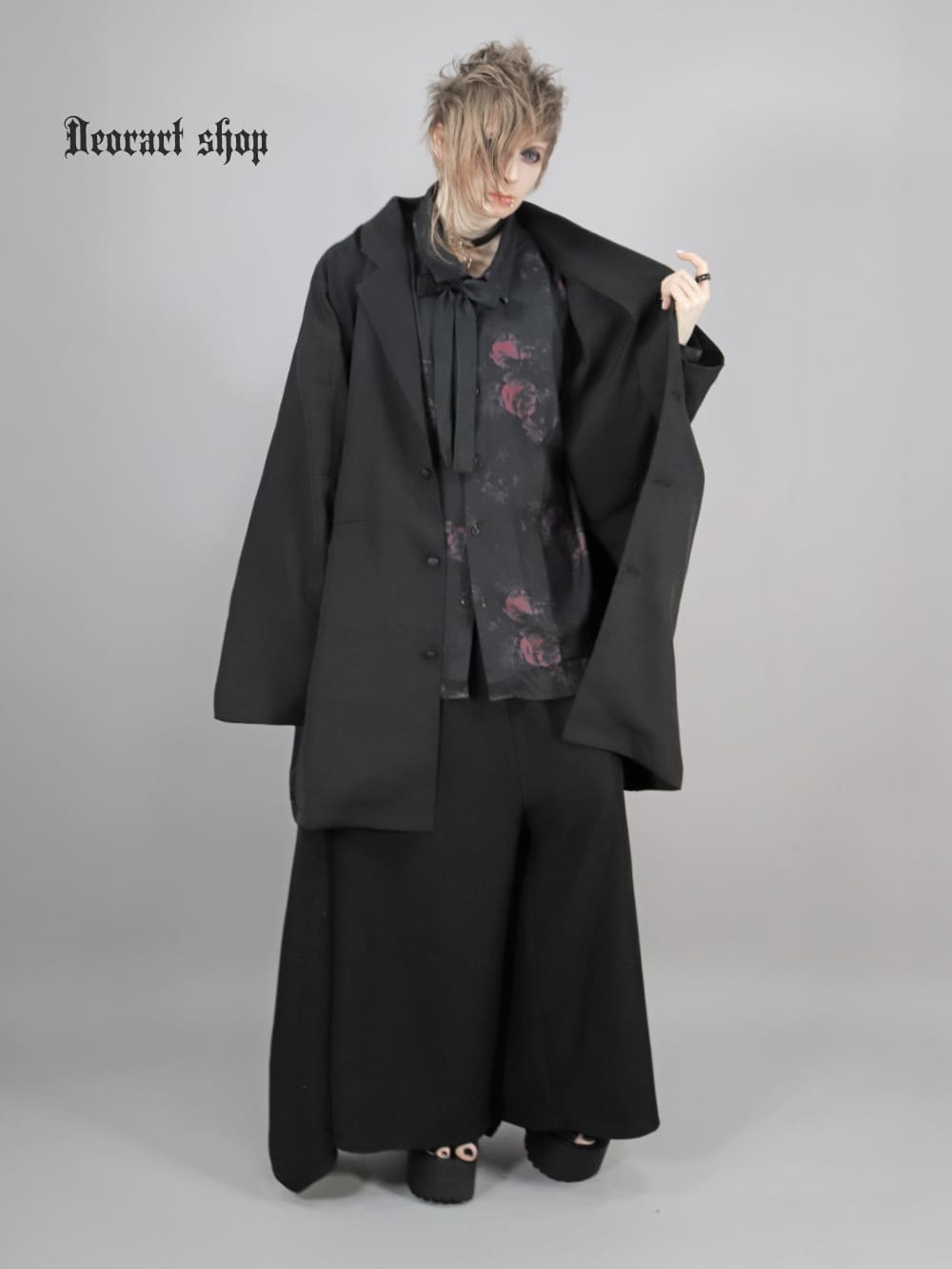 Deorart,ディオラート,モード,ゴシック,ジャケット,カーディガン,ジャージ,オーバーサイズ,メンズ,レディス,20代,30代40代,V系,モード,バンギャ,ヴィジュアル系,地雷系,大きいサイズ,ブランド,,通販,Vkei,anime,goth,emo,fashion,japan,kimono,Jrock