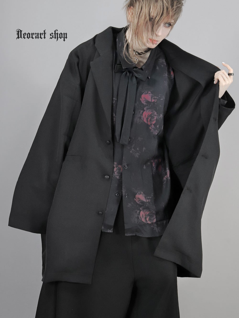 Deorart,ディオラート,モード,ゴシック,ジャケット,カーディガン,ジャージ,オーバーサイズ,メンズ,レディス,20代,30代40代,V系,モード,バンギャ,ヴィジュアル系,地雷系,大きいサイズ,ブランド,,通販,Vkei,anime,goth,emo,fashion,japan,kimono,Jrock