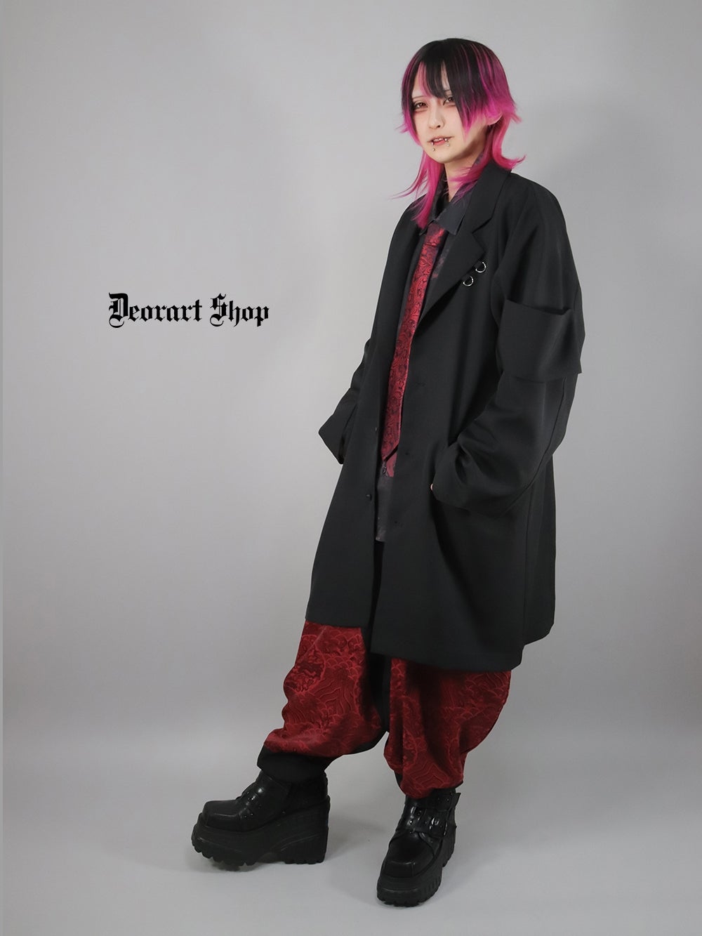 Deorart,ディオラート,モード,ゴシック,ジャケット,カーディガン,ジャージ,オーバーサイズ,メンズ,レディス,20代,30代40代,V系,モード,バンギャ,ヴィジュアル系,地雷系,大きいサイズ,ブランド,,通販,Vkei,anime,goth,emo,fashion,japan,kimono,Jrock