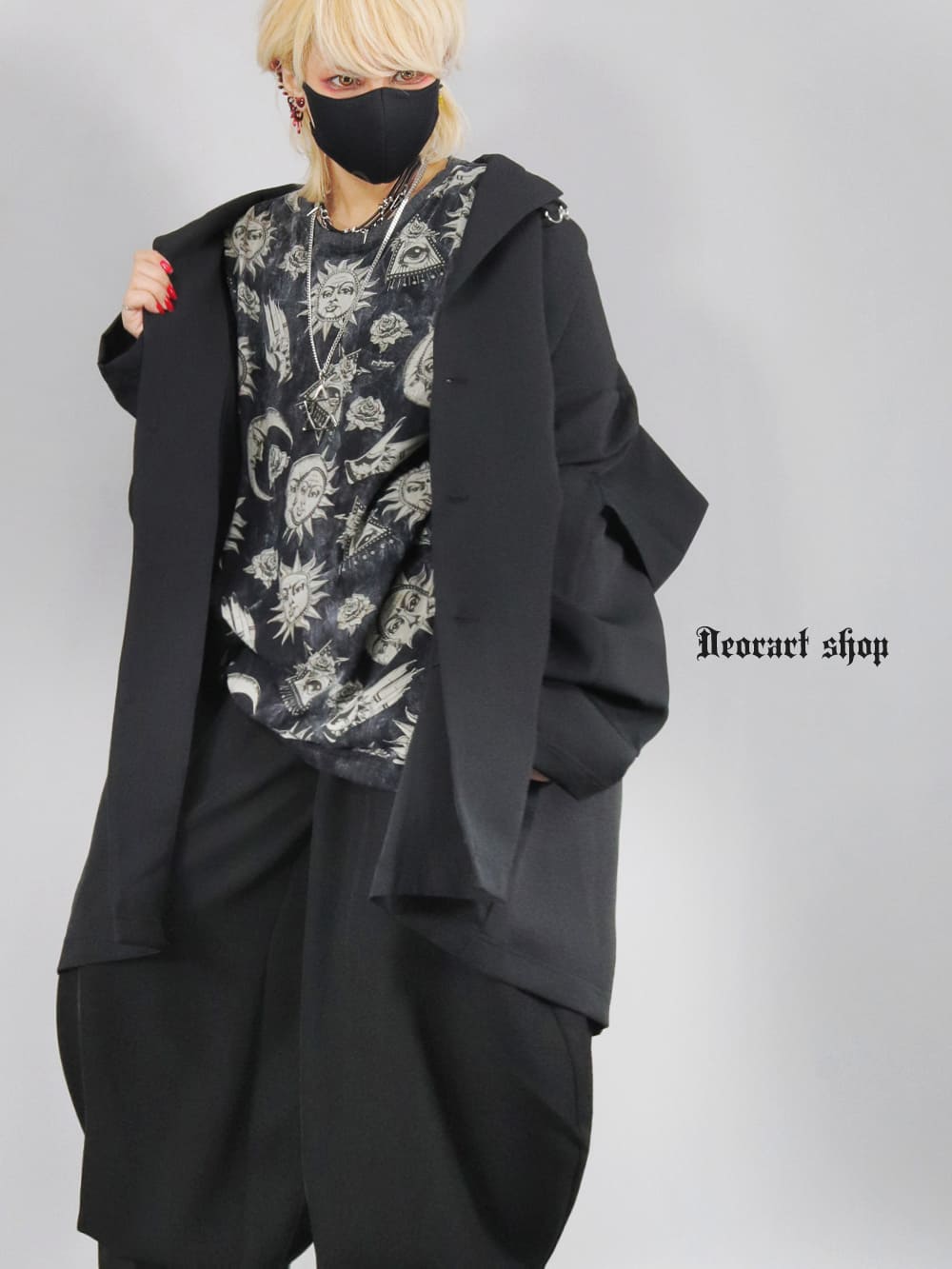 Deorart,ディオラート,モード,ゴシック,ジャケット,カーディガン,ジャージ,オーバーサイズ,メンズ,レディス,20代,30代40代,V系,モード,バンギャ,ヴィジュアル系,地雷系,大きいサイズ,ブランド,,通販,Vkei,anime,goth,emo,fashion,japan,kimono,Jrock