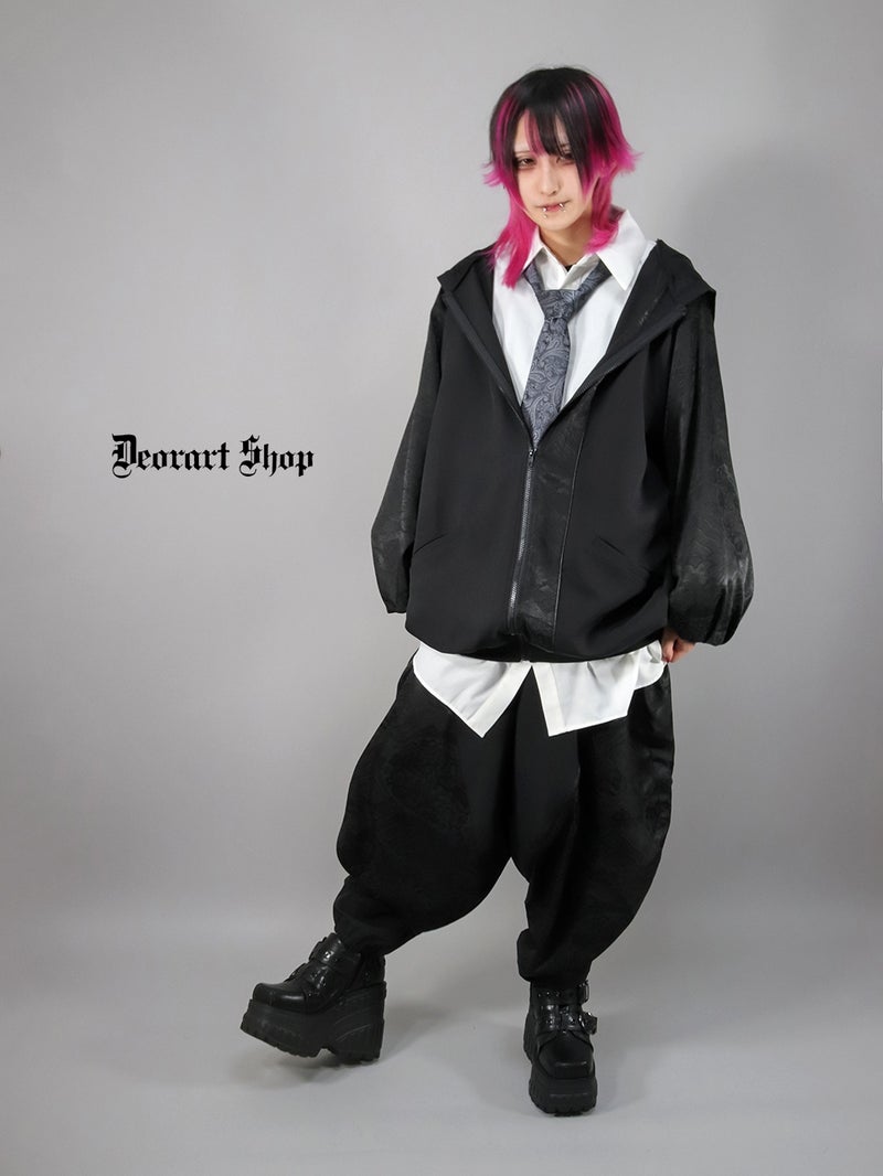 Deorart,ディオラート,モード,ゴシック,中華柄,新中式,チャイナコーデ,サイバー,セットアップ,パンツ,バルーンパンツ,カンフーパンツ,ランタンパンツ,ファッション,和装,妖怪,着物風,V系,ヴィジュアル系,大人,ライブ,ファッション,衣装,メンズ,レディス,通販,Vkei,anime,goth,emo,fashion,japan,kimono,Jrock