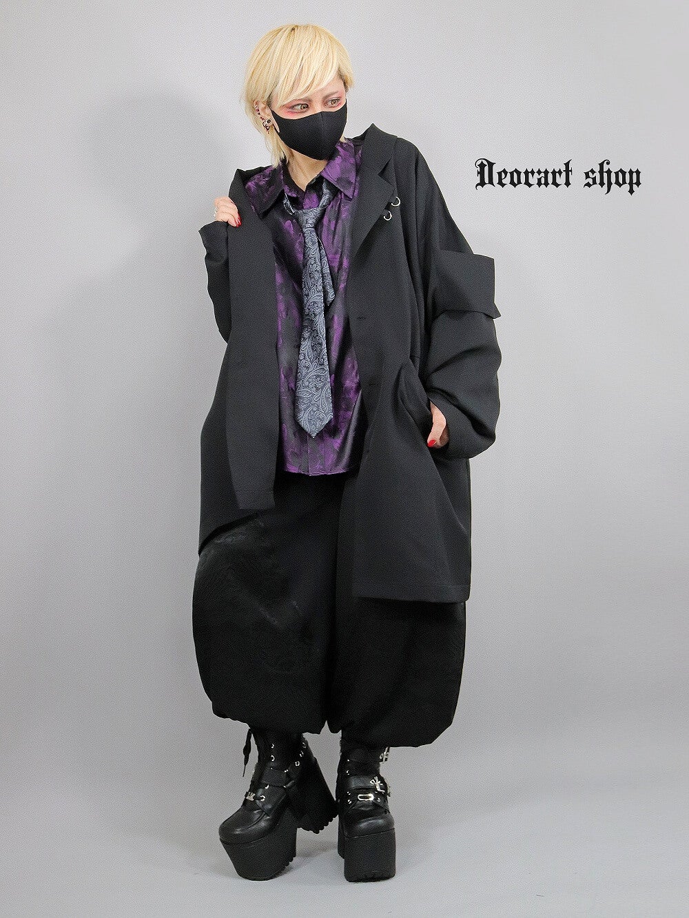 Deorart,ディオラート,モード,ゴシック,中華柄,新中式,チャイナコーデ,サイバー,セットアップ,パンツ,バルーンパンツ,カンフーパンツ,ランタンパンツ,ファッション,和装,妖怪,着物風,V系,ヴィジュアル系,大人,ライブ,ファッション,衣装,メンズ,レディス,通販,Vkei,anime,goth,emo,fashion,japan,kimono,Jrock