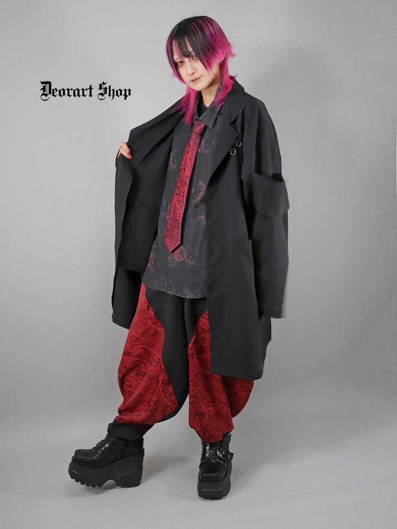 Deorart,ディオラート,モード,ゴシック,中華柄,新中式,チャイナコーデ,サイバー,セットアップ,パンツ,バルーンパンツ,カンフーパンツ,ランタンパンツ,ファッション,和装,妖怪,着物風,V系,ヴィジュアル系,大人,ライブ,ファッション,衣装,メンズ,レディス,通販,Vkei,anime,goth,emo,fashion,japan,kimono,Jrock