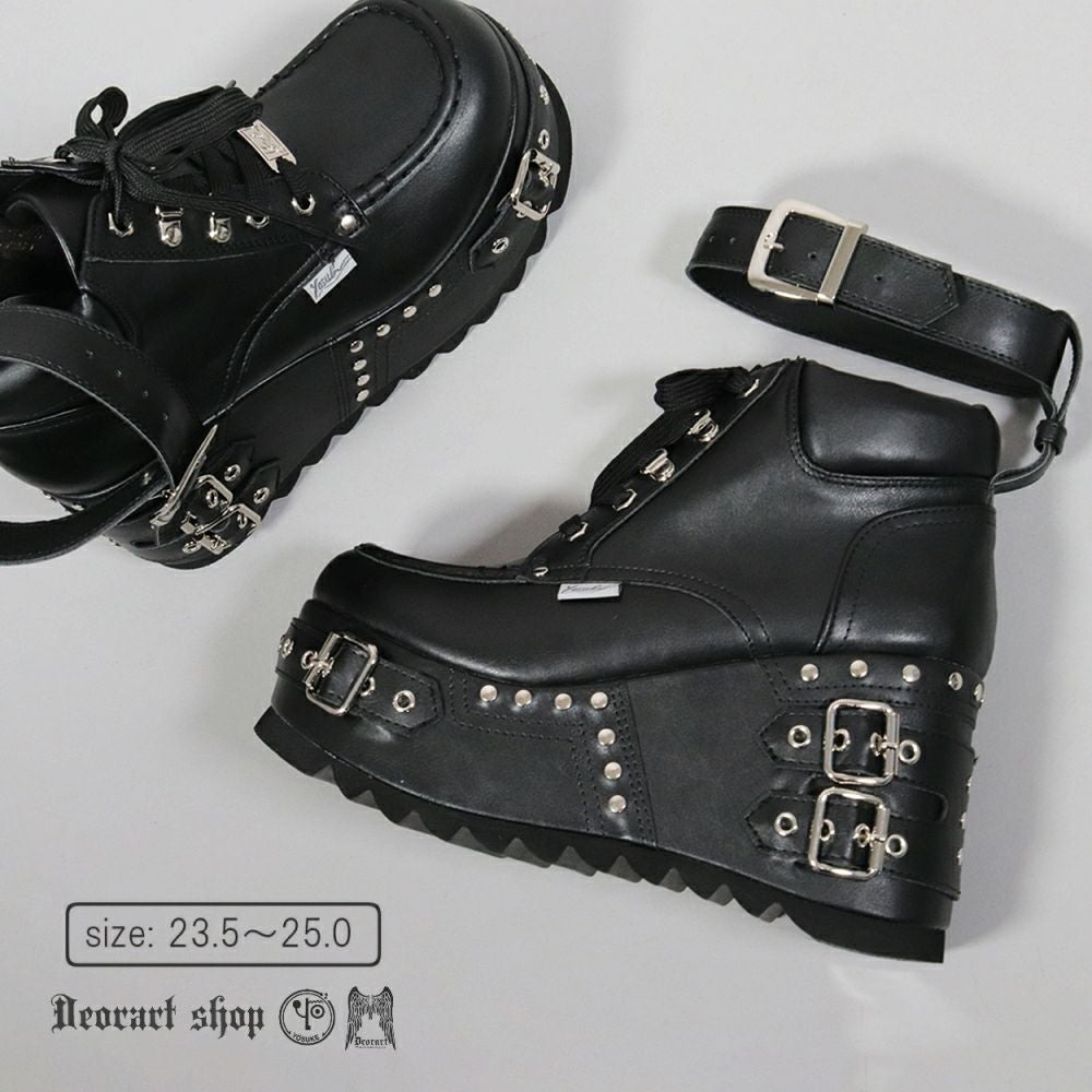 Deorart,ディオラート,厚底ブーツ,ブーツ,原宿系ファッション,ベルト付,通販,20代,30代,40代,V系ファッション,秋冬,レディース,メンズ