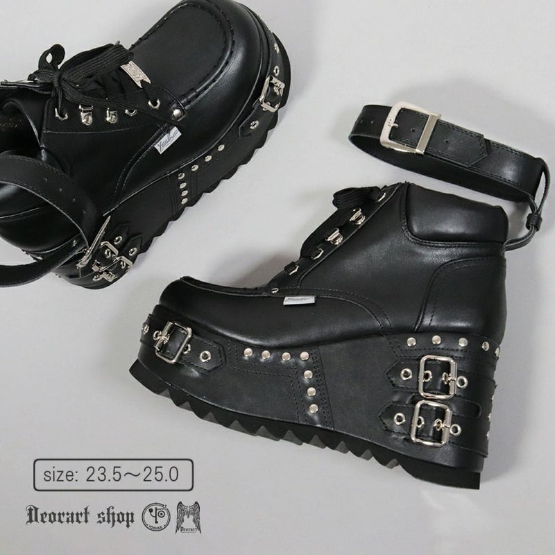 Deorart,ディオラート,厚底ブーツ,ブーツ,原宿系ファッション,ベルト付,通販,20代,30代,40代,V系ファッション,秋冬,レディース,メンズ