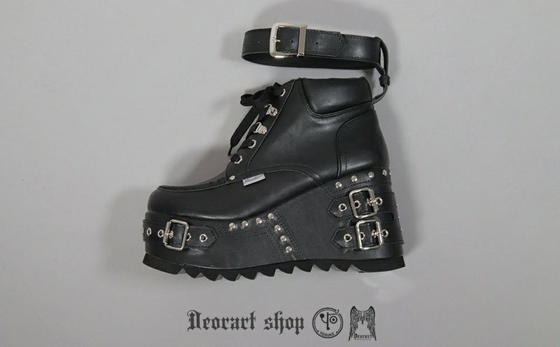 Deorart,ディオラート,厚底ブーツ,ブーツ,原宿系ファッション,ベルト付,通販,20代,30代,40代,V系ファッション,秋冬,レディース,メンズ