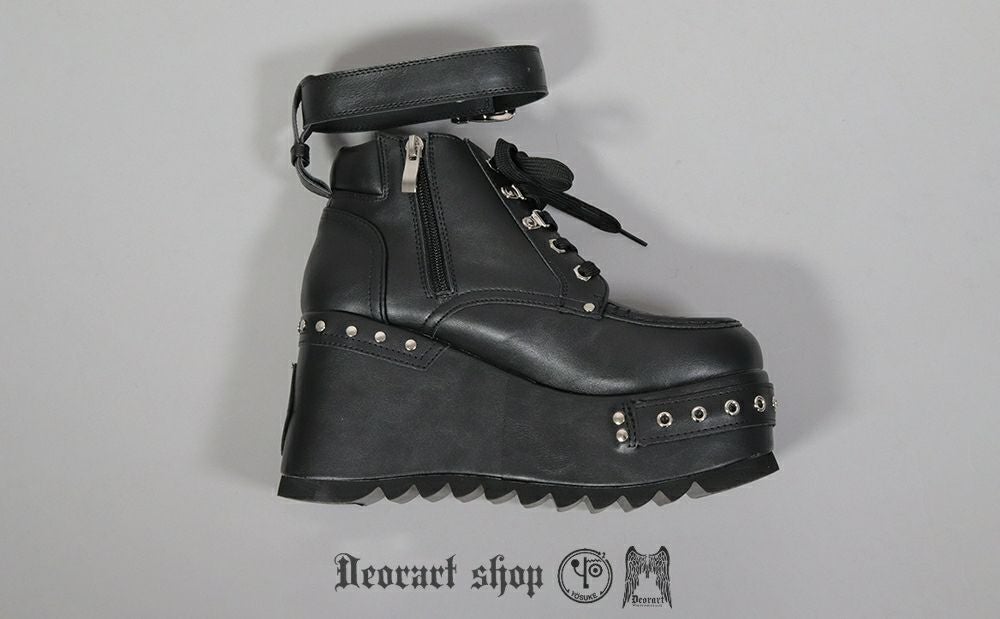 Deorart,ディオラート,厚底ブーツ,ブーツ,原宿系ファッション,ベルト付,通販,20代,30代,40代,V系ファッション,秋冬,レディース,メンズ
