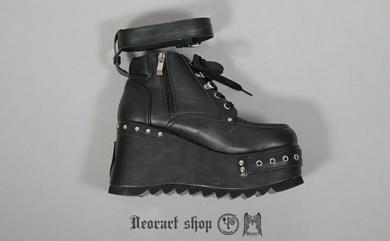 Deorart,ディオラート,厚底ブーツ,ブーツ,原宿系ファッション,ベルト付,通販,20代,30代,40代,V系ファッション,秋冬,レディース,メンズ