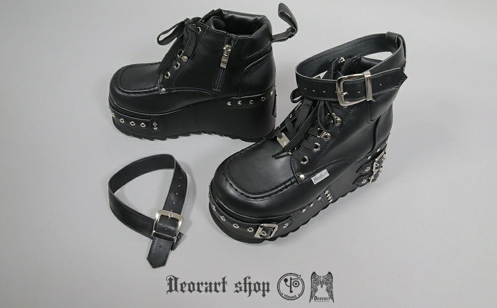 Deorart,ディオラート,厚底ブーツ,ブーツ,原宿系ファッション,ベルト付,通販,20代,30代,40代,V系ファッション,秋冬,レディース,メンズ