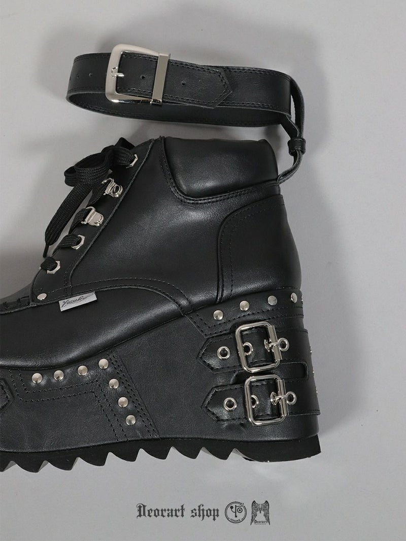 Deorart,ディオラート,厚底ブーツ,ブーツ,原宿系ファッション,ベルト付,通販,20代,30代,40代,V系ファッション,秋冬,レディース,メンズ