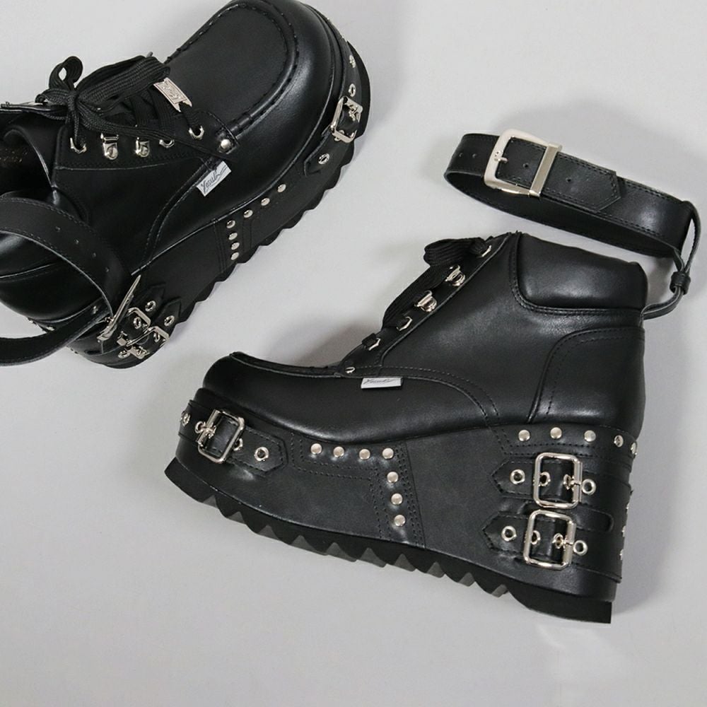 Deorart,ディオラート,厚底ブーツ,ブーツ,原宿系ファッション,ベルト付,通販,20代,30代,40代,V系ファッション,秋冬,レディース,メンズ