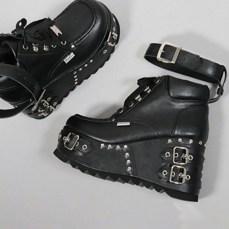 Deorart,ディオラート,厚底ブーツ,ブーツ,原宿系ファッション,ベルト付,通販,20代,30代,40代,V系ファッション,秋冬,レディース,メンズ